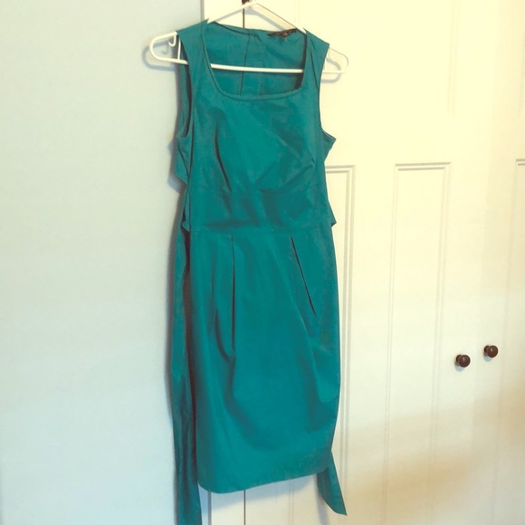 Club Monaco Size 2 Teal Dress - Picture 1 of 3
